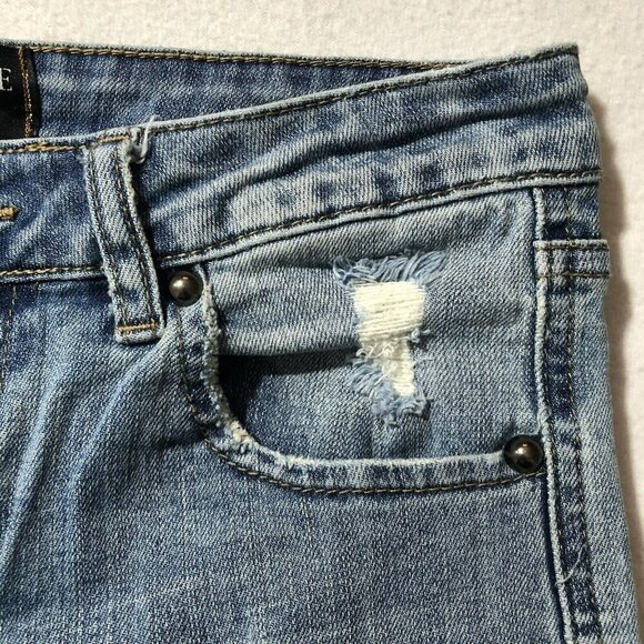 Twelve Ontwelfth Jeans Bootcut Flare Women Sz 26 Distress Western Cowboy Hippie - Picture 5 of 12